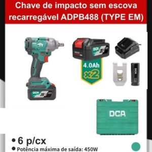 A3730 Chave de Impacto Sem Escova Recarregável ADPB488 (type Em)