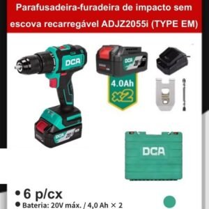 A3754 PARAFUSADEIRA-FURADEIRA de Impacto Sem Escova Recarregável ADJZ2055I (type Em)