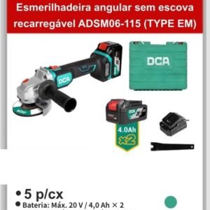 A3792 Esmerilhadeira Angular Sem Escova Recarregável ADSM06-115 (type Em)