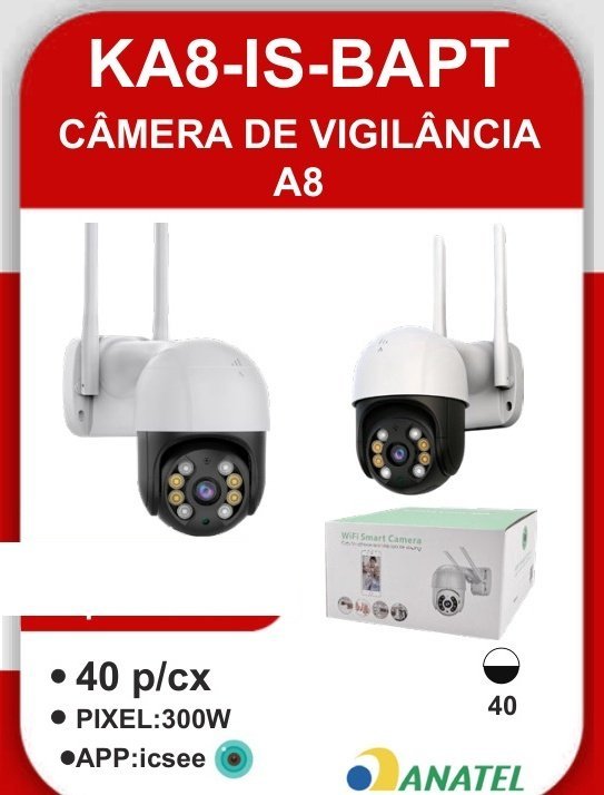 KA8-IS-BAPT Câmera de Vigilância