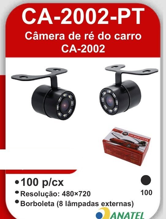 CA-2002-PT Câmera de Ré do Carro