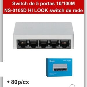 A2160 Switch de 5 Portas 10/100M NS-0105D Hi Look Switch de Rede