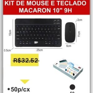 A6732-PT Kit de Mouse e Teclado Macaron 10" 9H