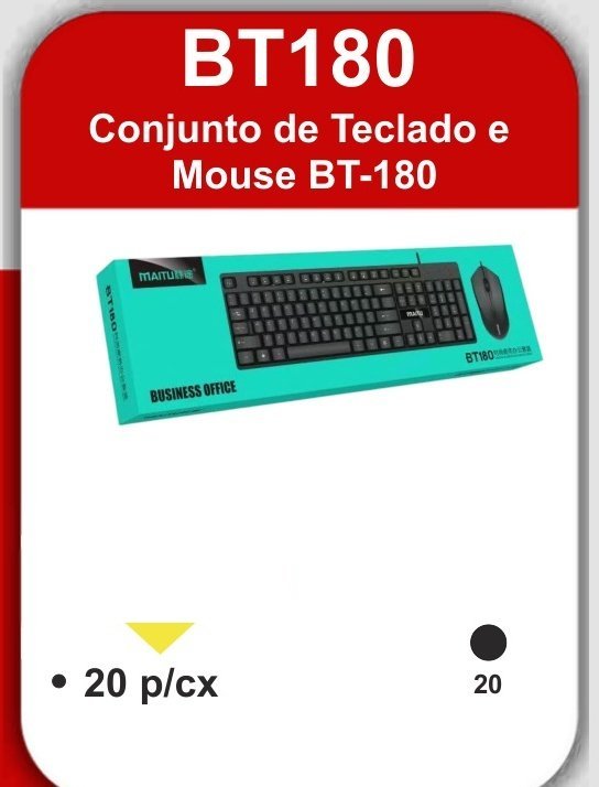 BT180 Conjunto de Teclado e Mouse