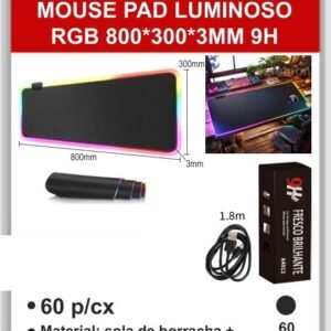 A4912-PT Mouse Pad Luminoso RGB