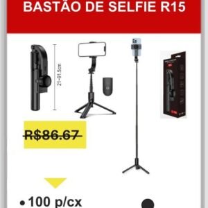 A5285-PT Bastão de Selfie R15