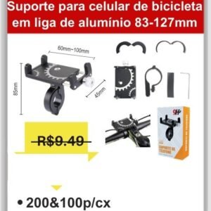 A7456-PT Suporte para Lular de Bicicleta
