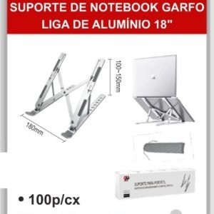 A1119-PR Suporte de Notebook Garfo Liga de Alumínio