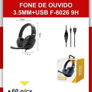 F-8026-PT Fone de Ouvido