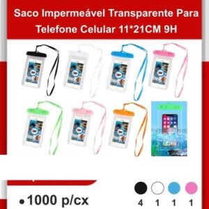 A2542-MX1 Saco Impermeável Transparente para Telefone Lular