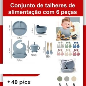 A9597 Conjunto de Talheres de Alimentação com 6 Peças