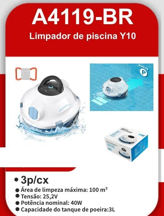 A4119-BR Limpador de Piscina Y10