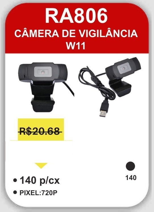 RA806 Câmera de Vigilância W11