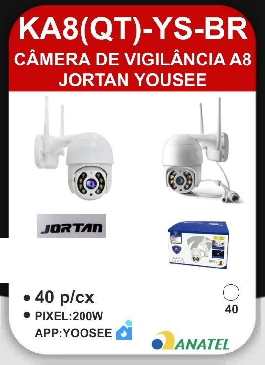 KA8(QT)-YS-BR Câmera de Vigilância A8 Jortan Yousee