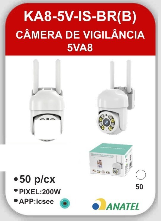 KA8-5V-IS-BR(B) Câmera de Vigilância