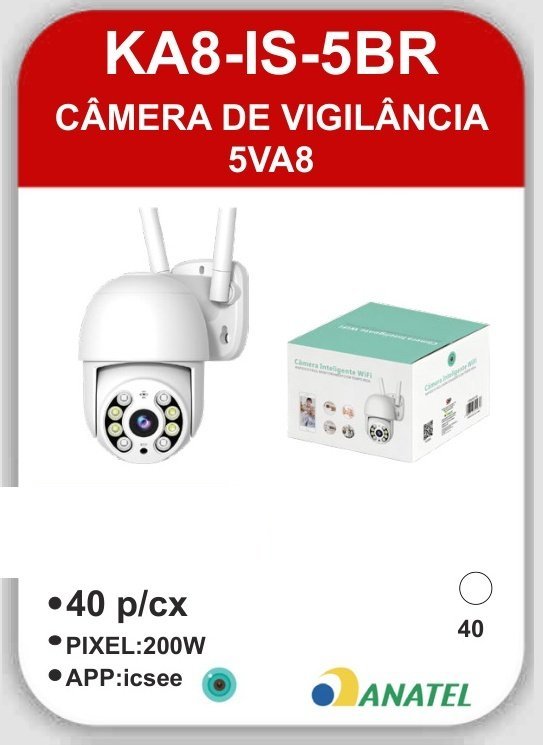 KA8-IS-5BR Câmera de Vigilância 5VA8