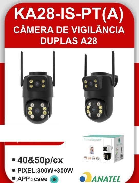 KA28-IS-PT(A) Câmera de Vigilância Duplas A28