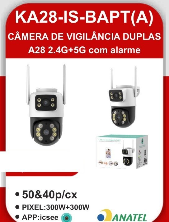KA28-IS-BAPT(A) Câmera de Vigilância Duplas