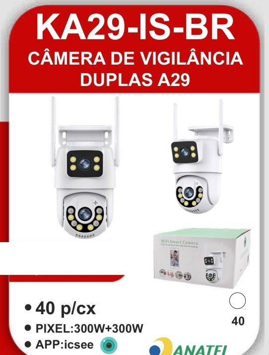 KA29-IS-BR Câmera de Vigilância Duplas A29