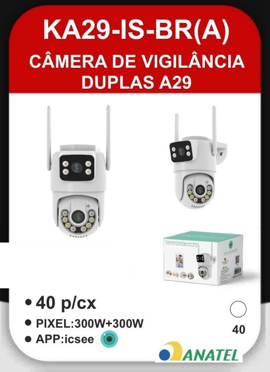 KA29-IS-BR(A) Câmera de Vigilância Duplas A29