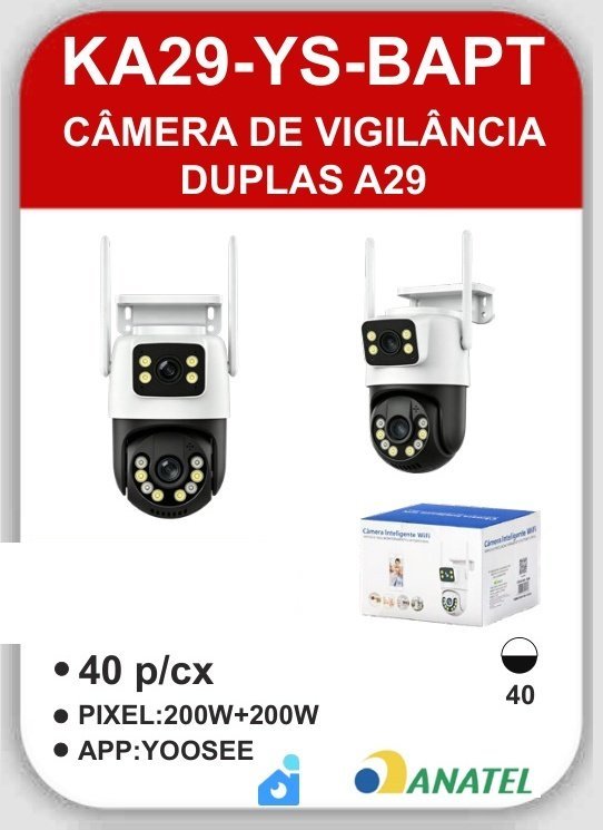 KA29-YS-BAPT Câmera de Vigilância Duplas A29
