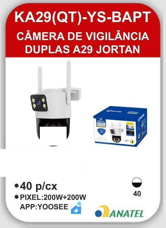 KA29(QT)-YS-BAPT Câmera de Vigilância Duplas A29 Jortan