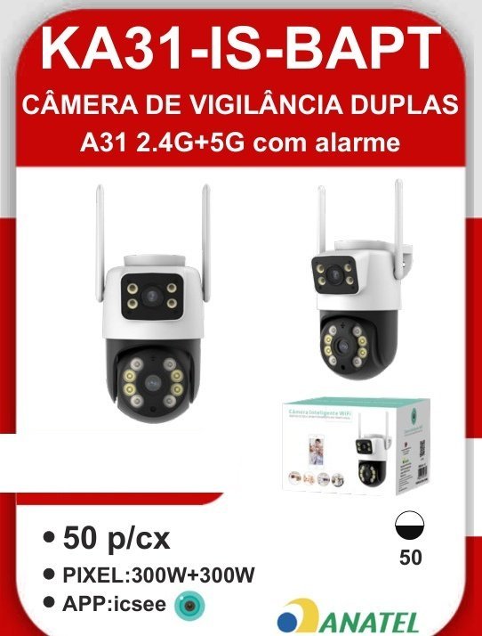 KA31-IS-BAPT Câmera de Vigilância Duplas