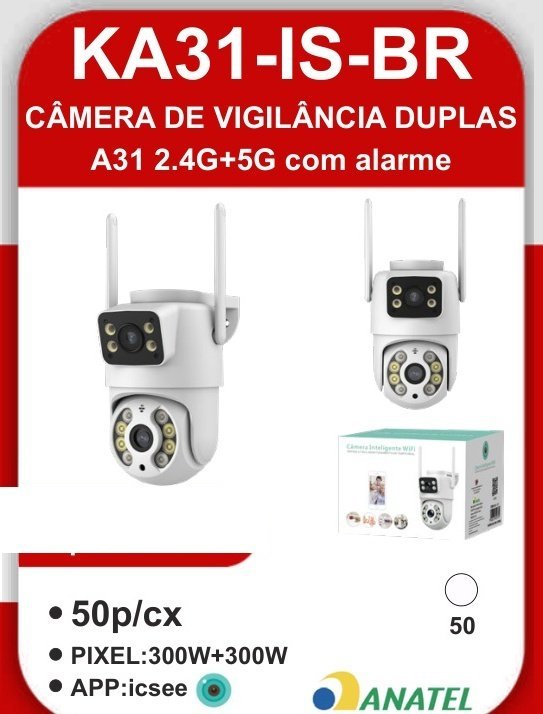 KA31-IS-BR Câmera de Vigilância Duplas