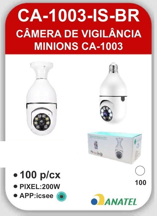 CA-1003-IS-BR Câmera de Vigilância Minions CA-1003