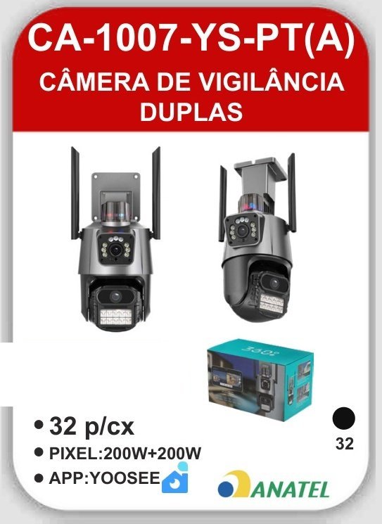 CA-1007-YS-PT(A) Câmera de Vigilância Duplas