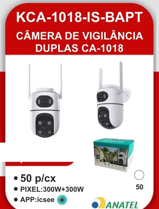 KCA-1018-IS-BAPT Câmera de Vigilância Duplas CA-1018