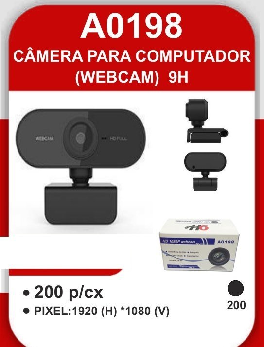 A0198 Câmera para Computador (webcam) 9H