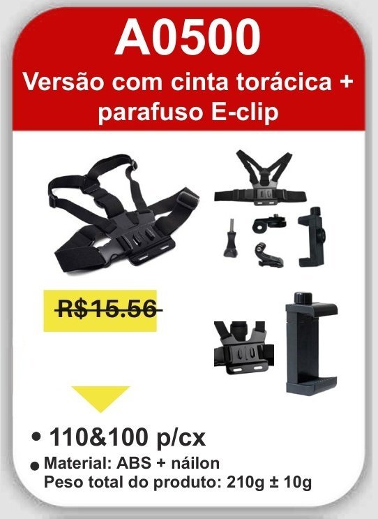 A0500 Versão com Cinta Torácica + Parafuso E-CLIP
