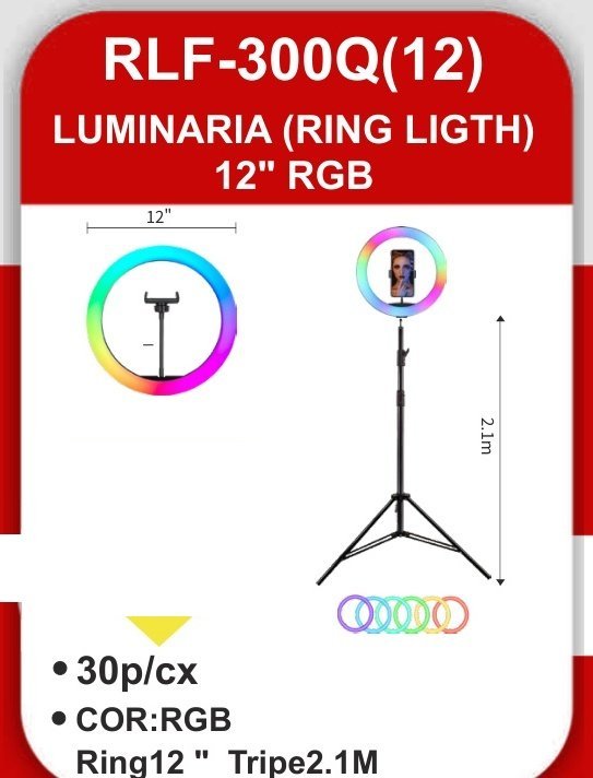 RLF-300Q(12) Luminaria (ring Ligth) RGB