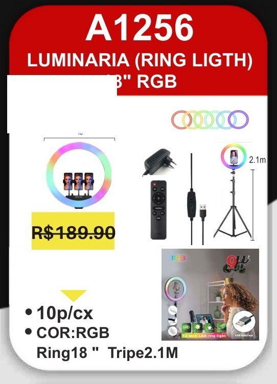 A1256 Luminaria (ring Light) RGB