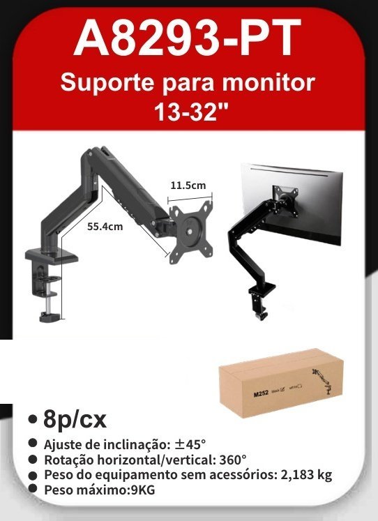 A8293-PT Suporte para Monitor