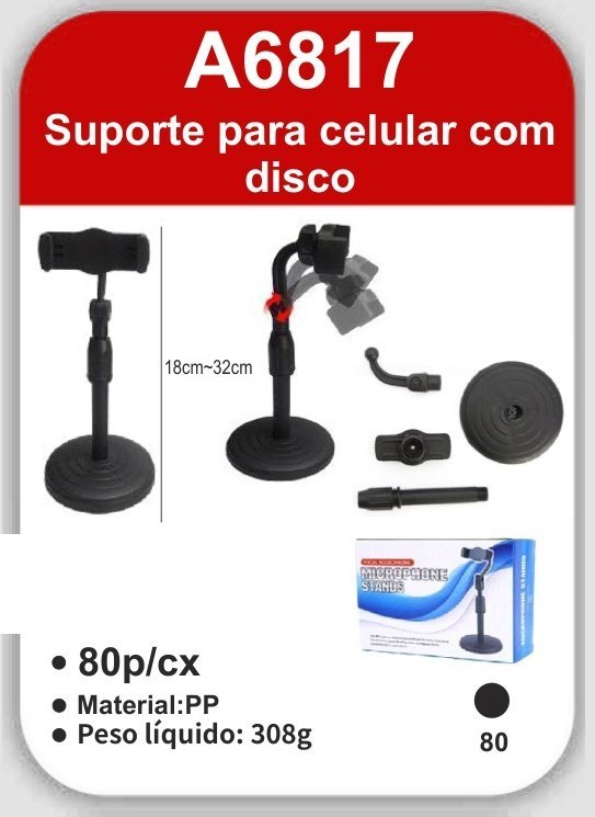 A6817 Suporte para Lular com Disco