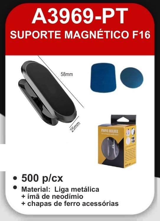 A3969-PT Suporte Magnético F16
