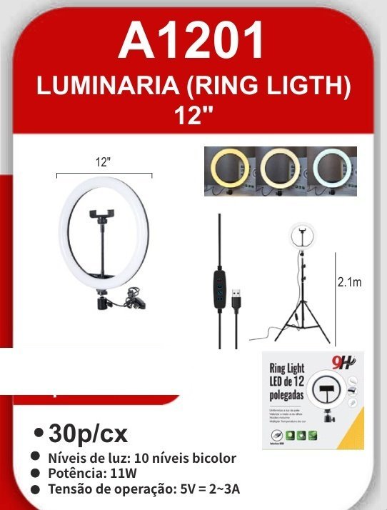 A1201 Luminaria (ring Light) 12″