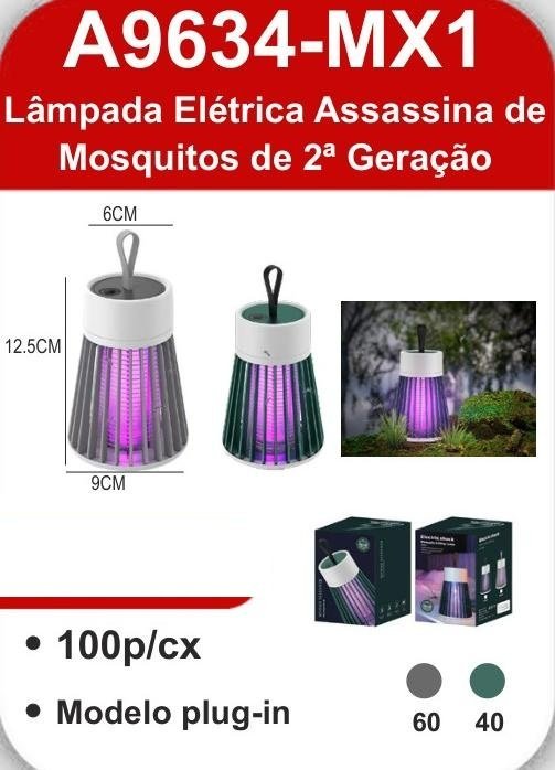 A9634-MX1 Lâmpada Elétrica Assassina de Mosquitos de 2ª Geração