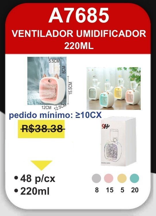 A7685 Ventilador Umidificador
