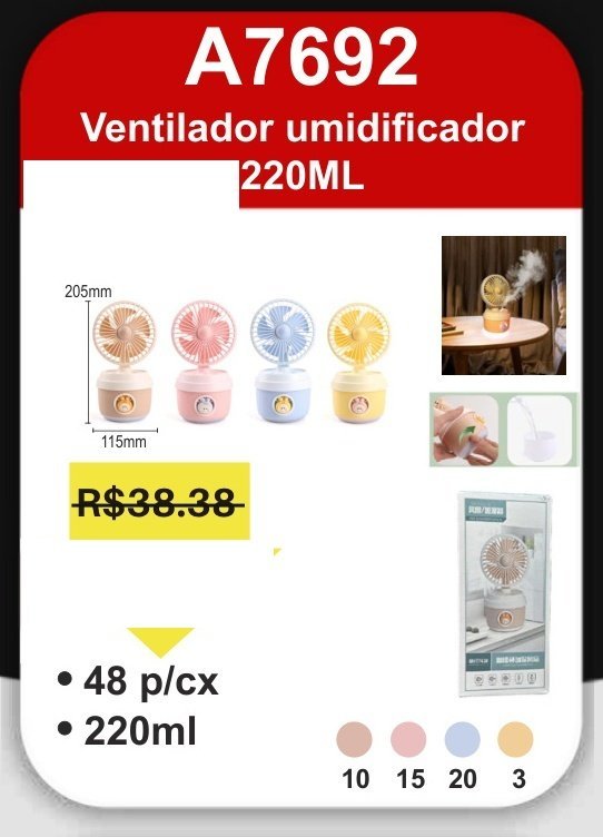 A7692 Ventilador Umidificador