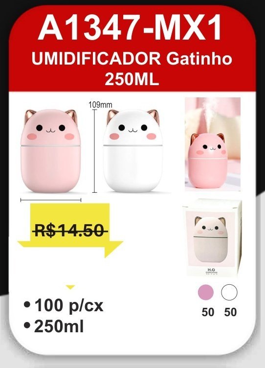 A1347-MX1 Umidificador Gatinho