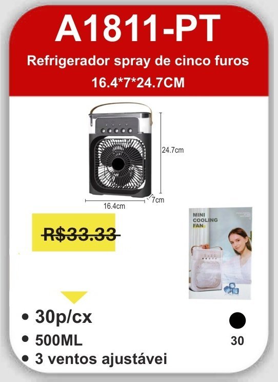 A1811-PT Refrigerador Spray de Cinco Furos