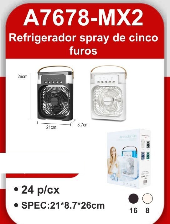 A7678-MX2 Refrigerador Spray de Cinco Furos