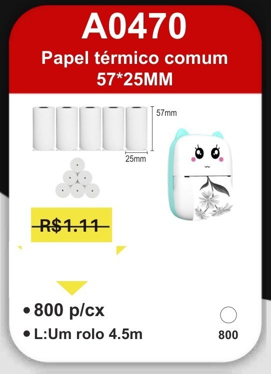A0470 Papel Térmico Comum