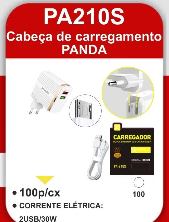 PA210S Cabeça de Carregamento Panda