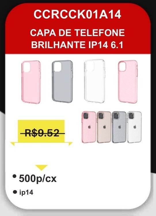 CCRCCK01A14 Capa de Telefone Brilhante