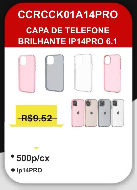 CCRCCK01A14PRO Capa de Telefone Brilhante