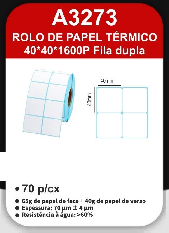 A3273 Rolo de Papel Térmico